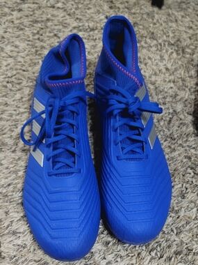 🔥Adidas Predator Cleats Size 10.5 (10 UK / 44 EU) Blue | Excellent Condition
